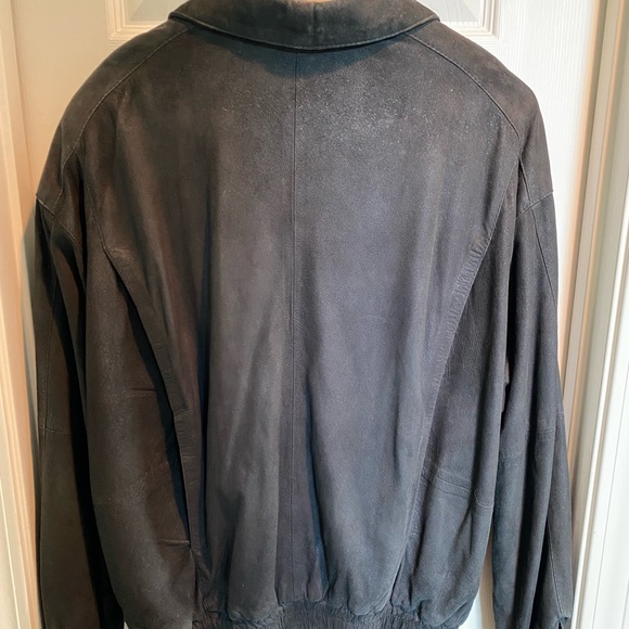 Vintage Remy Jacket Men’s 42 Arrow Soft Leather USA Made Black Bomber Full Zip - Picture 2 of 4
